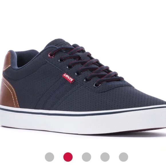 LEVIS MILES PERF NB - MENS Navy/ Leather Size 10 New Without Box - Picture 1 of 6